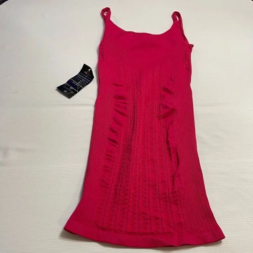 NWT Bebe Pink Animal Texture Sexy Tank Dress Size M/L New